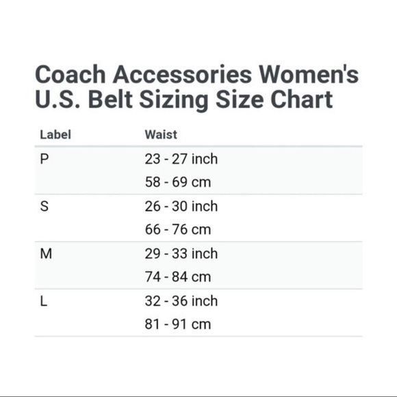 Introducir 73+ imagen coach belt size Abzlocal.mx